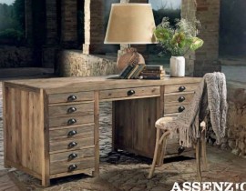 OLD WOOD DESK ASSENZIO