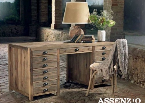 OLD WOOD DESK ASSENZIO