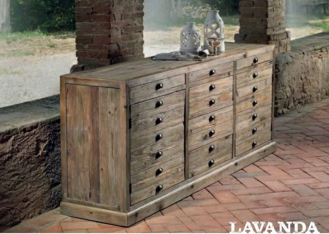 OLD WOOD CREDENZA LAVANDA