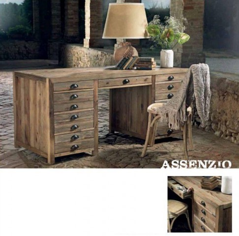 OLD WOOD DESK ASSENZIO