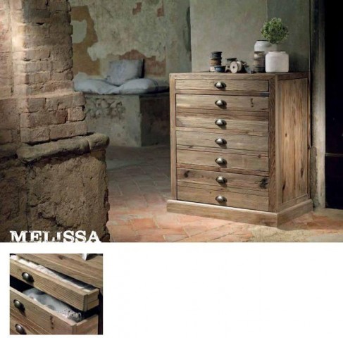 OLD WOOD COMMODE MELISSA