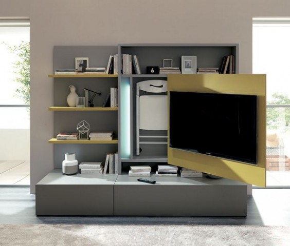 OZZIO SMART LIVING BIBLIOTHÈQUE