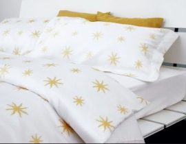 FLOU STELLE ORO SET HOUSSE DE COUETTE