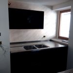 PROGETTO CUCINA ERNESTOMEDA ONE80 LAMINATO LUCIDO NERO