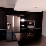 PROGETTO CUCINA ERNESTOMEDA ONE80 LAMINATO LUCIDO NERO