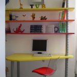 DE ROSSO GRUPPO SCRIVANIA CON CASSETTIERA